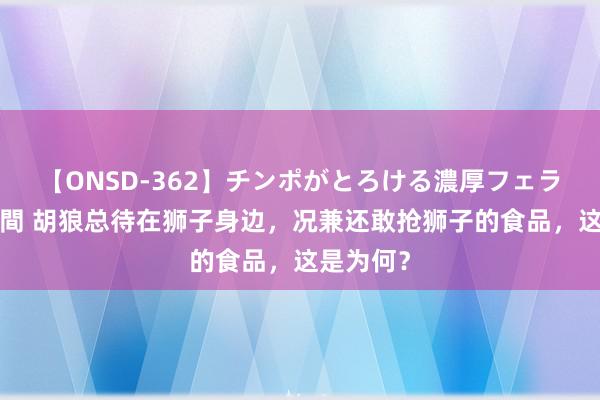 【ONSD-362】チンポがとろける濃厚フェラチオ4時間 胡狼总待在狮子身边，况兼还敢抢狮子的食品，这是为何？