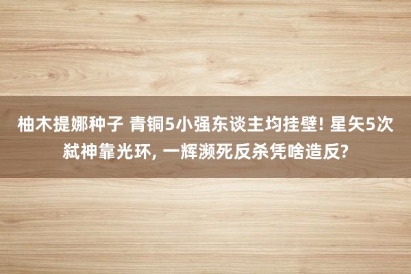柚木提娜种子 青铜5小强东谈主均挂壁! 星矢5次弑神靠光环, 一辉濒死反杀凭啥造反?